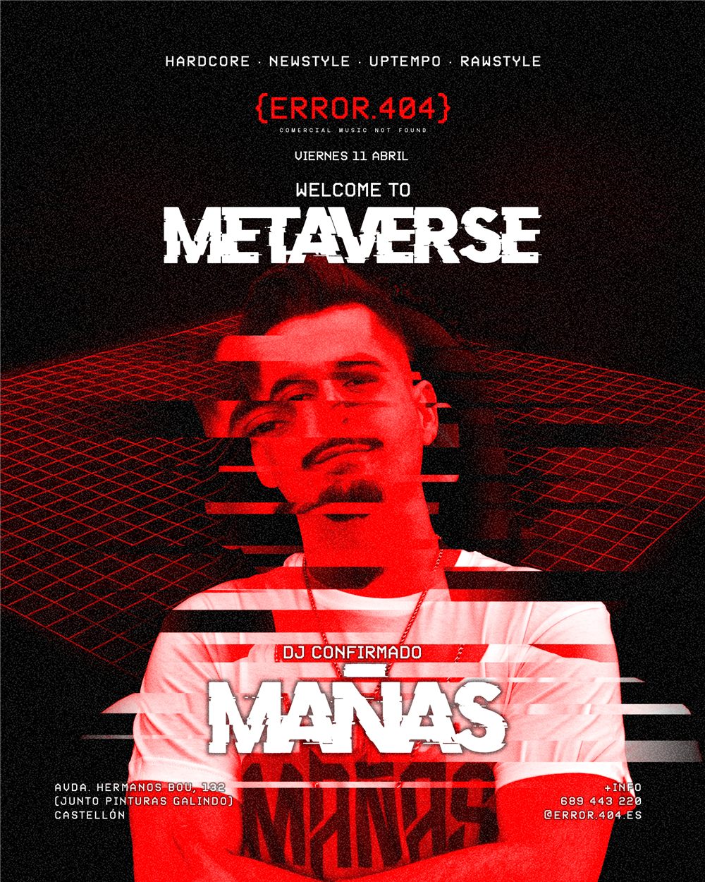 Mañas, resident DJ de {ERROR.404}, en cabina